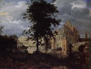 Jan van der Heyden Old Palace landscape France oil painting artist